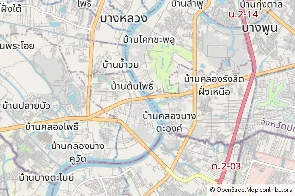 Mapa Pathum Thani