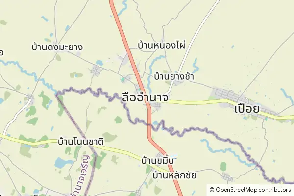 Mapa Amnat Charoen City