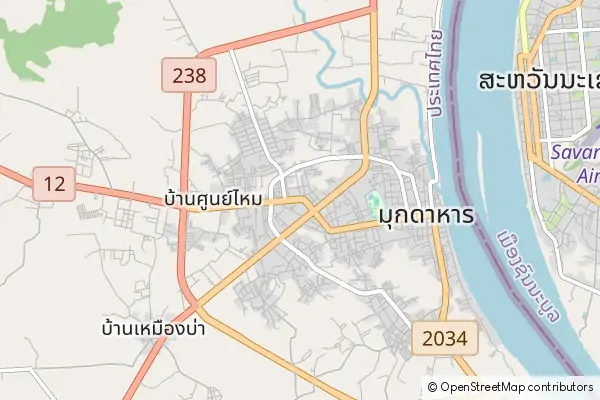 Mapa: Mukdahan • © OpenStreetMap contributors Mapa Mukdahan