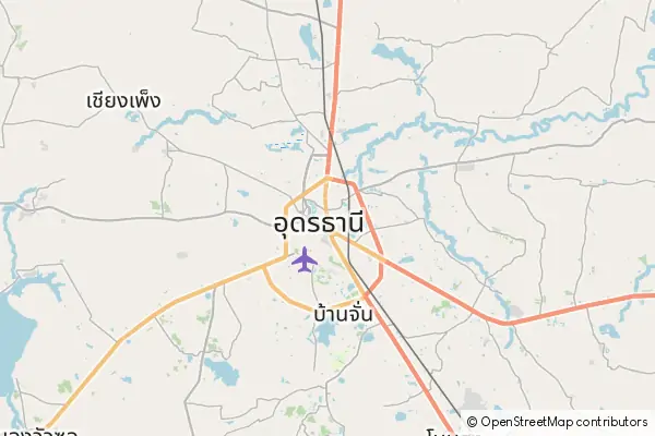 Mapa Udon Thani