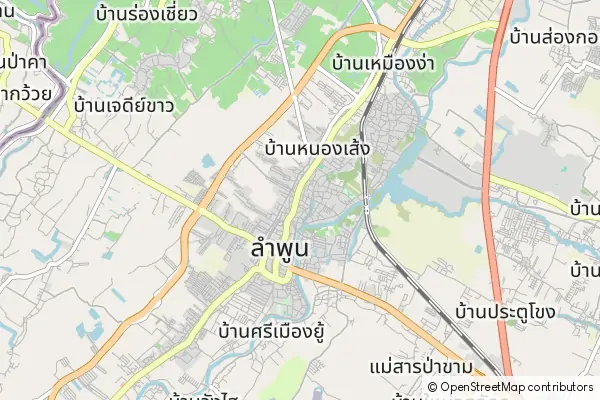 Mapa Lamphun