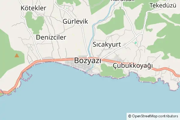 Mapa Bozyazi