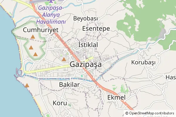 Mapa Gazipaşa