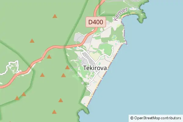 Mapa Tekirova