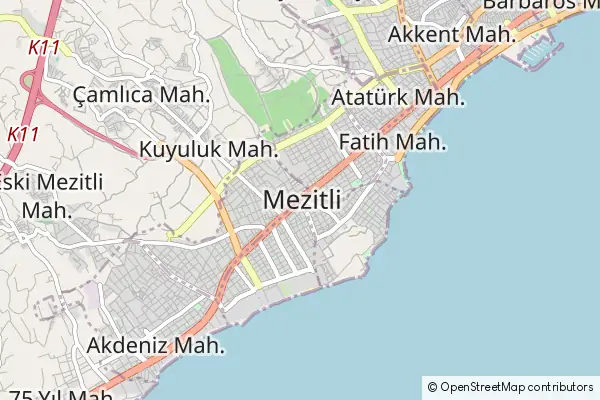 Mapa Mezitli