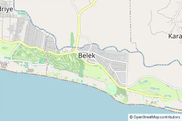 Mapa Belek