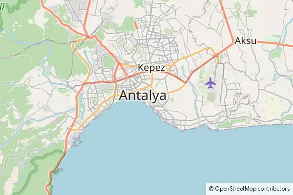 Mapa Antalya