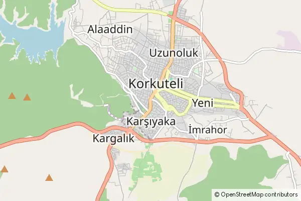 Mapa Korkuteli