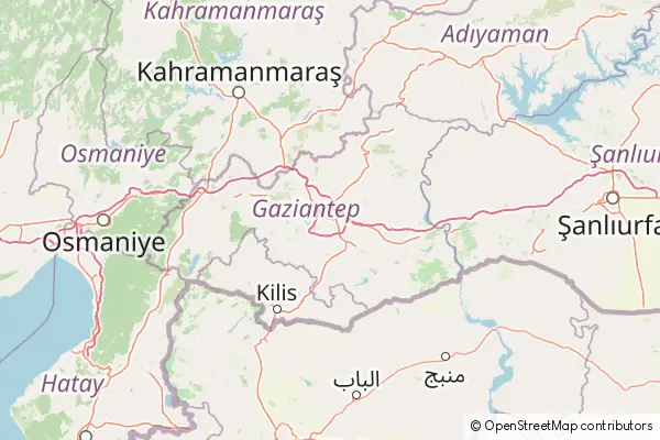 Mapa Gaziantep