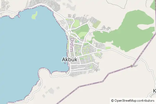 Mapa Akbük