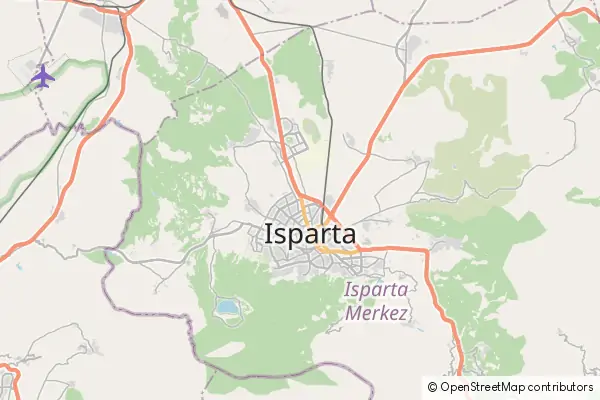 Mapa Isparta