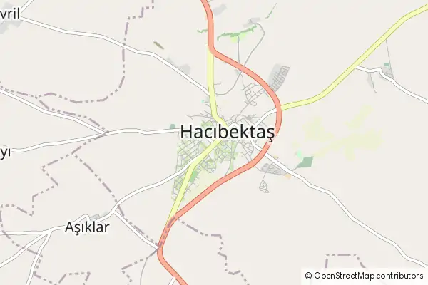 Mapa Hacibektas