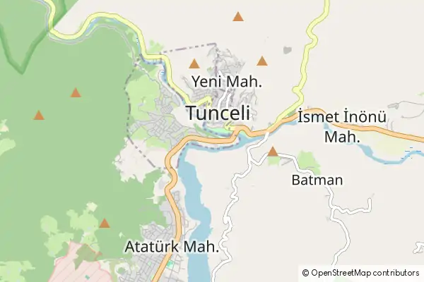 Mapa Tunceli