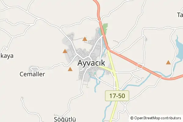 Mapa Ayvacik