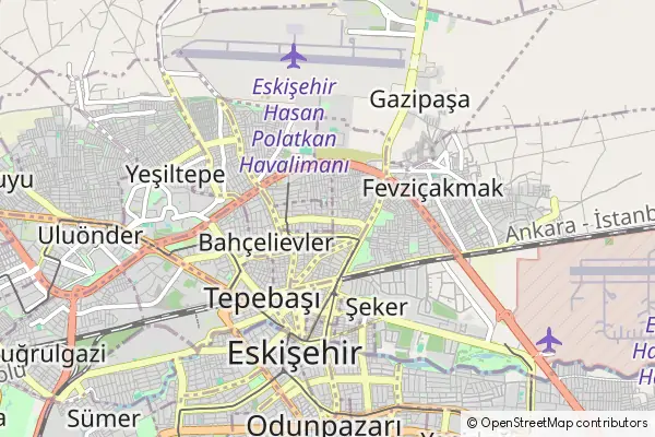 Mapa Eskişehir