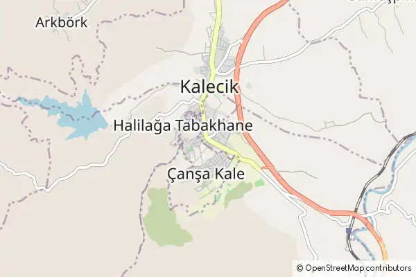 Mapa Kalecik