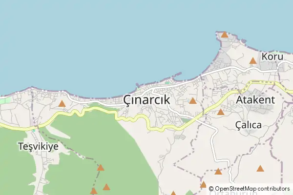 Mapa Cinarcik