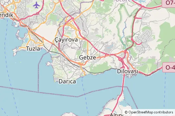 Mapa Gebze