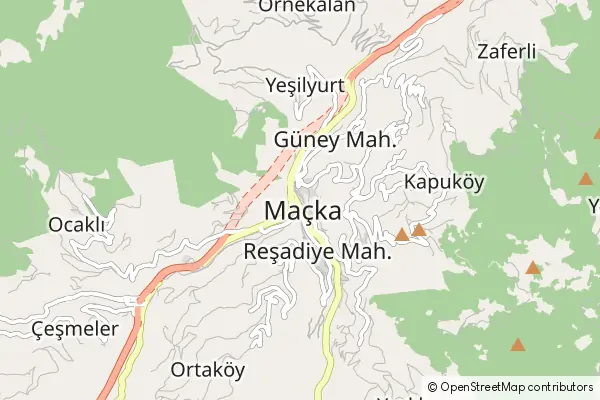 Mapa Maçka