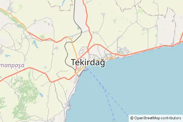 Mapa Tekirdağ