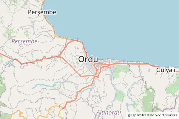 Mapa Ordu