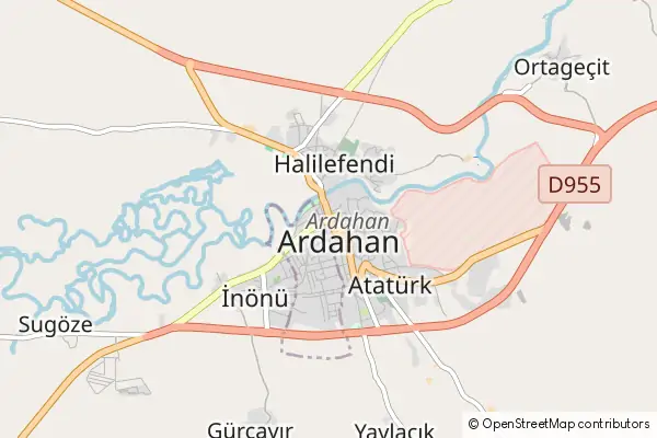 Mapa Ardahan