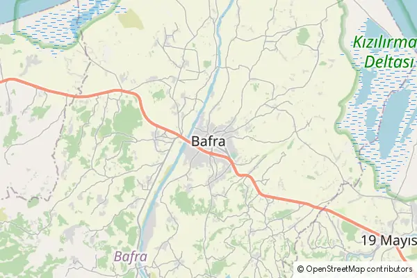 Mapa Bafra