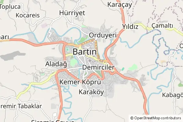 Mapa Bartin