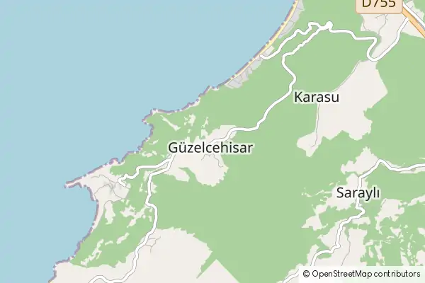 Mapa Güzelcehisar