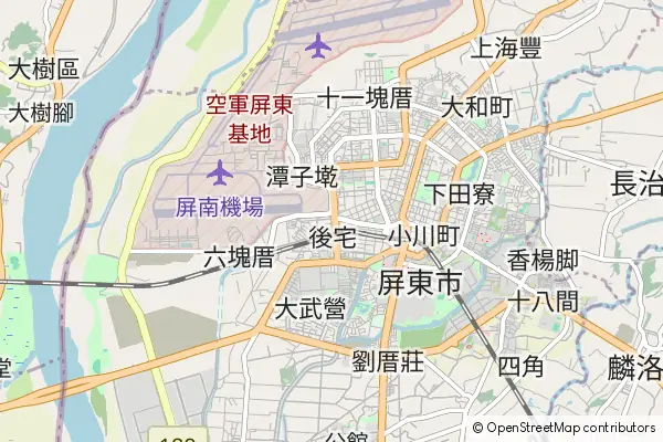 Mapa Pingtung City