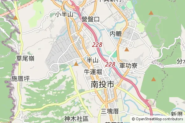 Mapa Nantou City