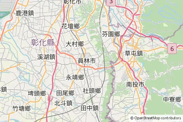 Mapa Yuanlin