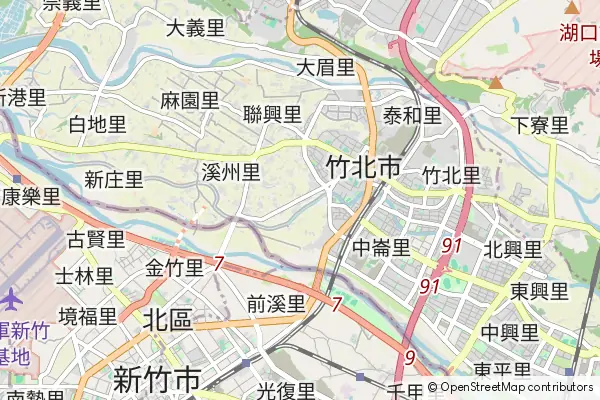 Mapa Zhubei