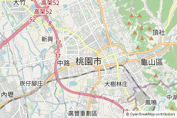 Mapa Taoyuan