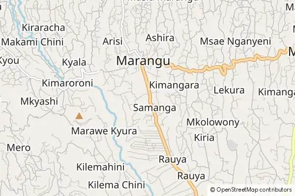 Mapa Marangu