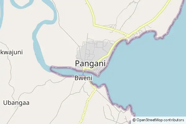 Mapa Pangani