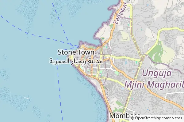 Mapa Zanzibar City