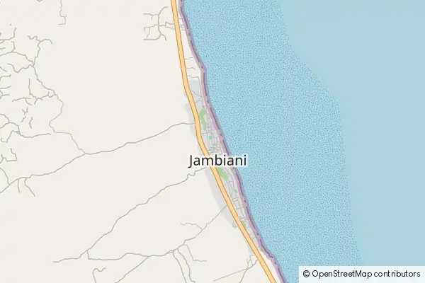 Mapa Jambiani