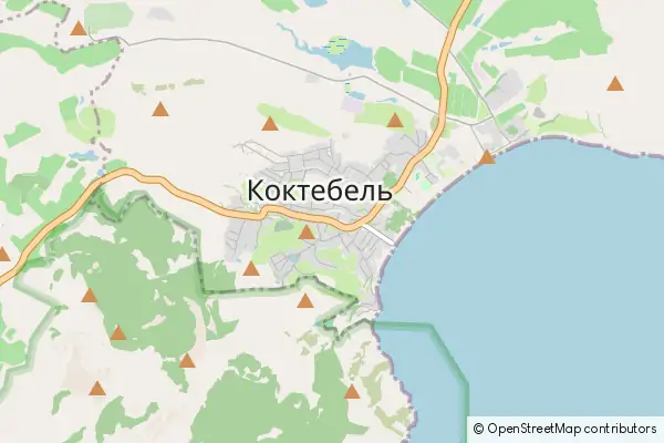 Mapa Koktebel