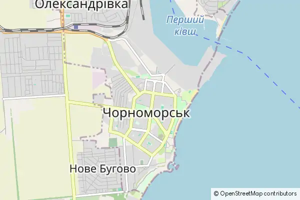 Mapa Czarnomorsk