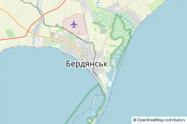 Mapa Berdiańsk