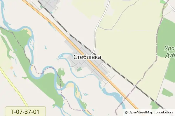 Mapa Steblivka