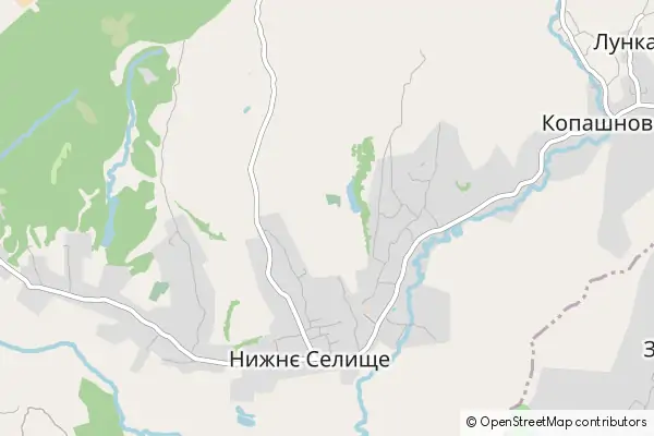 Mapa Nyzhnje Selyshche