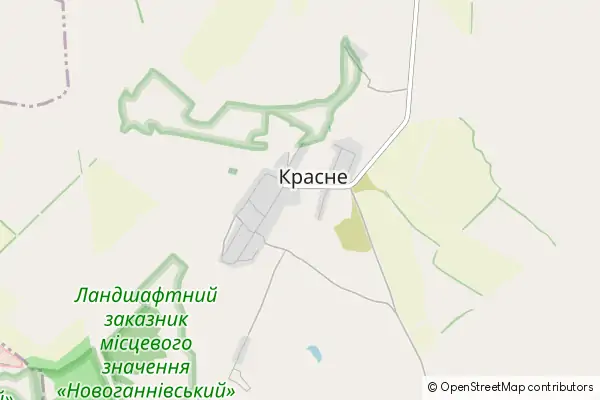 Mapa Krasne