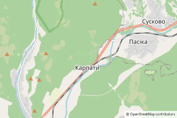 Mapa Karpaty