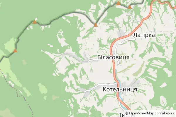 Mapa Bilasovytsya