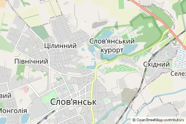 Mapa Slovyansk