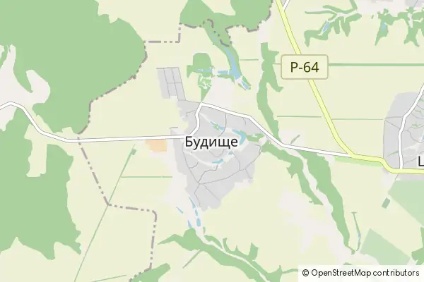 Mapa Budyshche