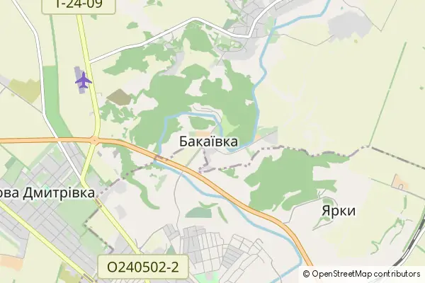 Mapa Bakaivka