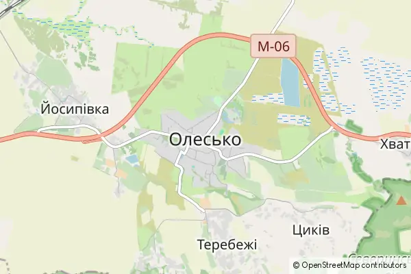 Mapa Olesko